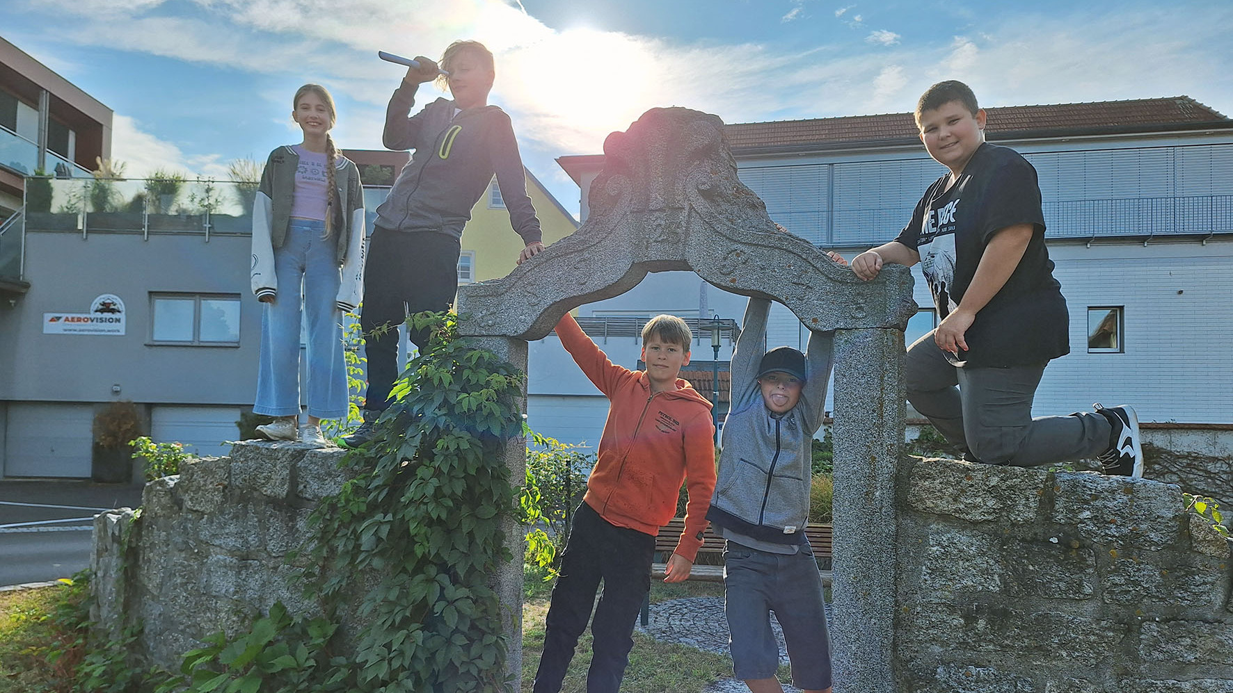 Schulstart an der Mosaik.Mittelschule in Gallneukirchen im September 2024