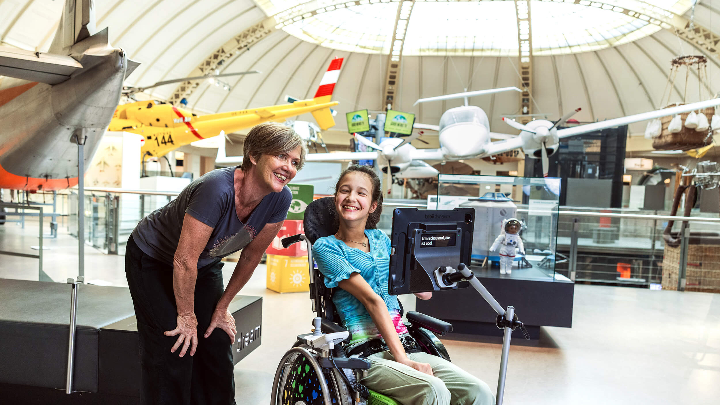 Katharina und Irmgard im Technischen Museum Wien