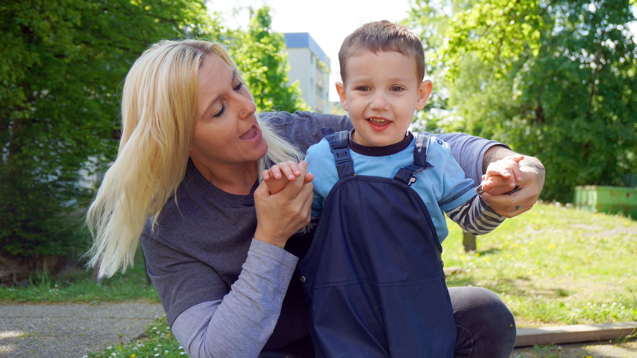 Hoffnungsträgerinnen Claudia und Matteo